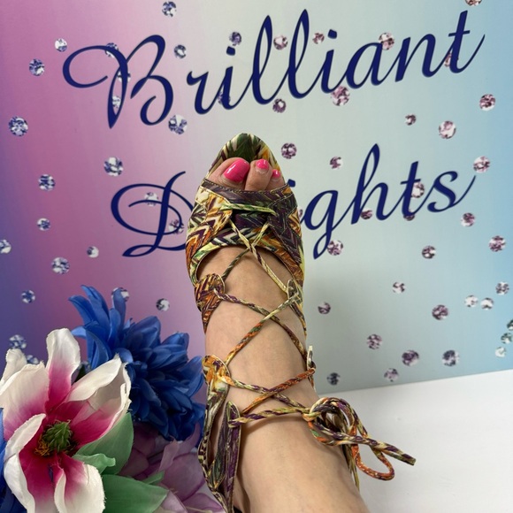 SALE TRIBAL ULTRA HIGH PLATFORM WEDGES - Picture 7 of 14